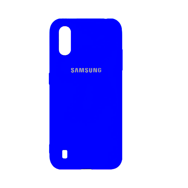 SAMSUNG A01 Silicone Colors Copy Back Case Blue