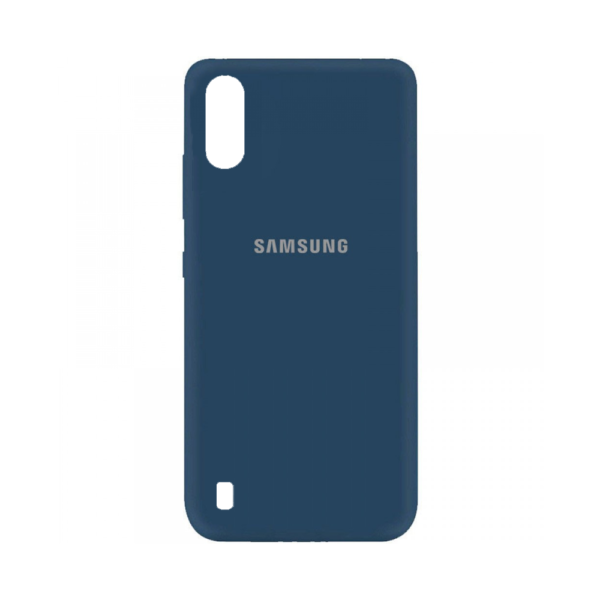 SAMSUNG A01 Silicone Colors Copy Back Case Dark Blue