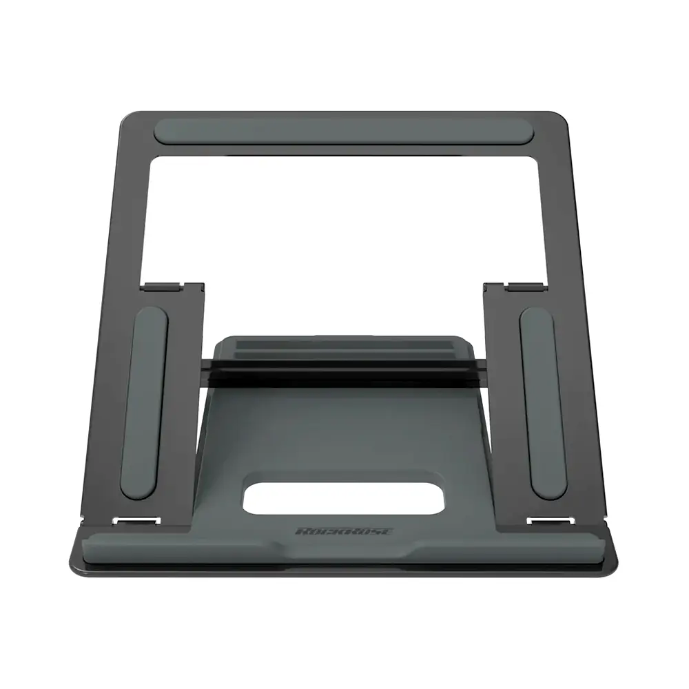 ROCKROSE RRST03AM ANYVIEW MASTER Fully Foldable Ergonomic 4-Level Adjustable Metal Laptop Stand (Space Grey)