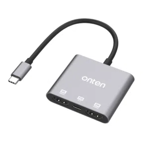 Onten OTN-9175S USB-C to 2xHDMI Adapter with PD 3.0 2K/4K 60Hz