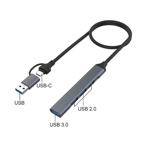 ONTEN OTN UCA9701 4 in 2 USB C amp USB A 3.0 to 4Ports HUB 2