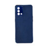 OPPO A74 Leather Copy Back Case Blue