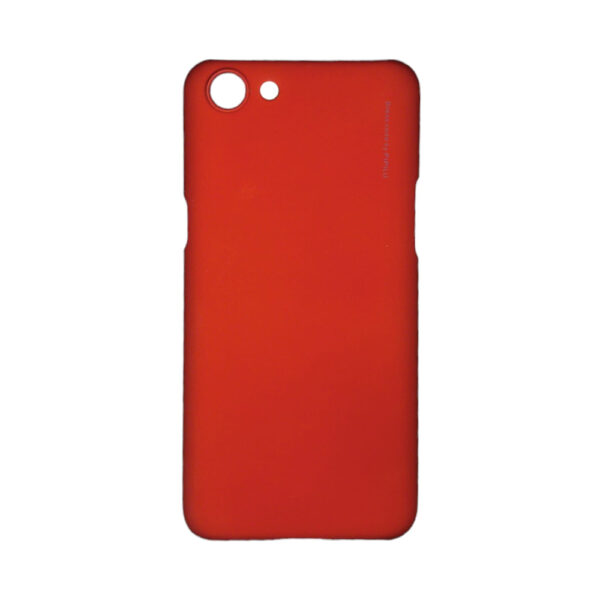 OPPO A83- Metallic Back Case -Red