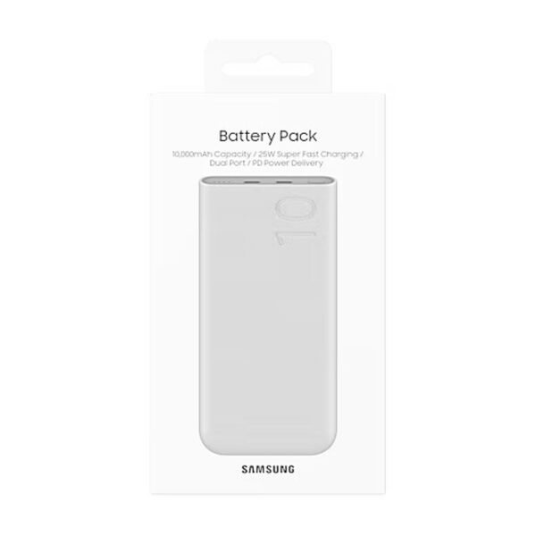 SAMSUNG EB-P3400 10000mAh 25W PD Dual Port Fast Charging Battery Pack -Beige - Image 6