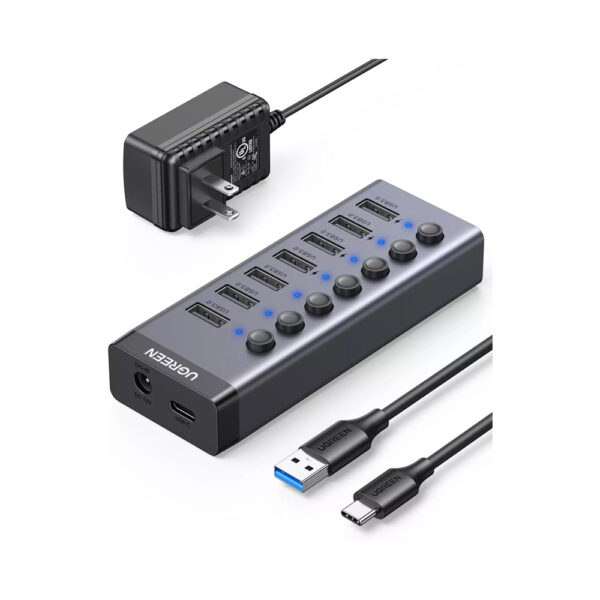 UGREEN 90307 CM481 USB C M to 7 Port USB 3.0 5Gbps Hub