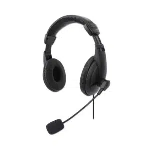 Alternative view of manhattan 179881 HP357 Stereo USB-A Headset -Black