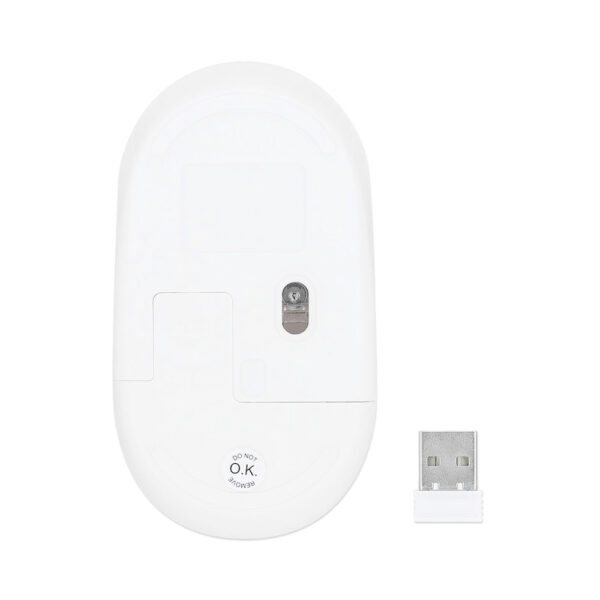 manhattan 190145 MO70W Performance III Wireless Optical Mouse White 2