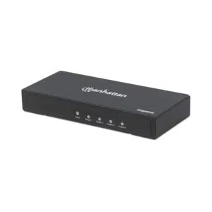 Alternative view of manhattan 207805 CV667 4K 60Hz 4-Port HDMI Splitter (Black)