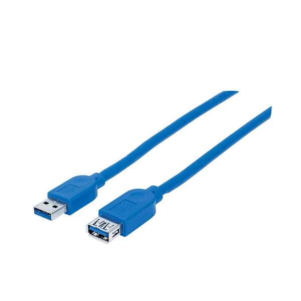 manhattan DC389 USB Extension 1m Cable Blue