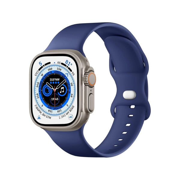 Apple Watch 49mm Fashion Rubber Strap Navy Blue