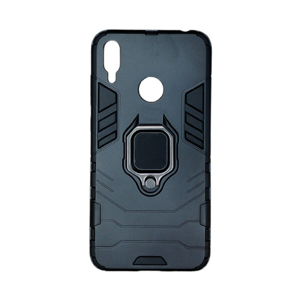 HUAWEI Y72019 IRON MAN RING Back Case Black