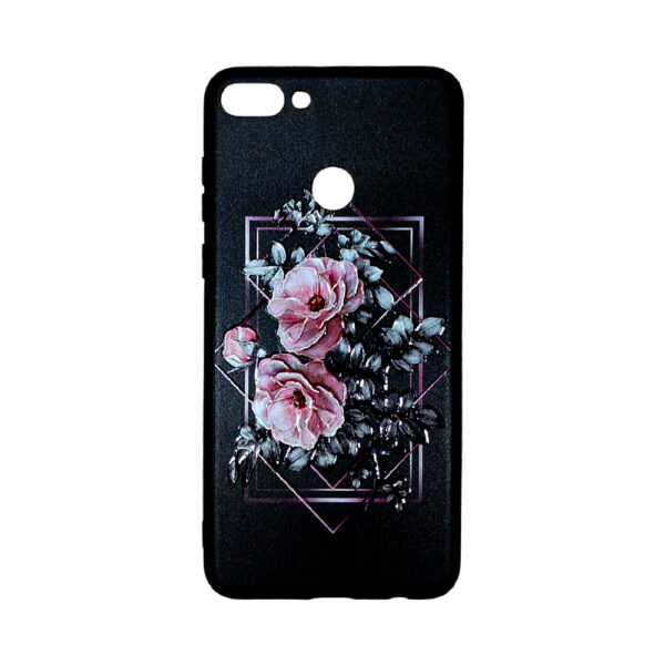 HUAWEI Y92018 boter Back Case Black Flower