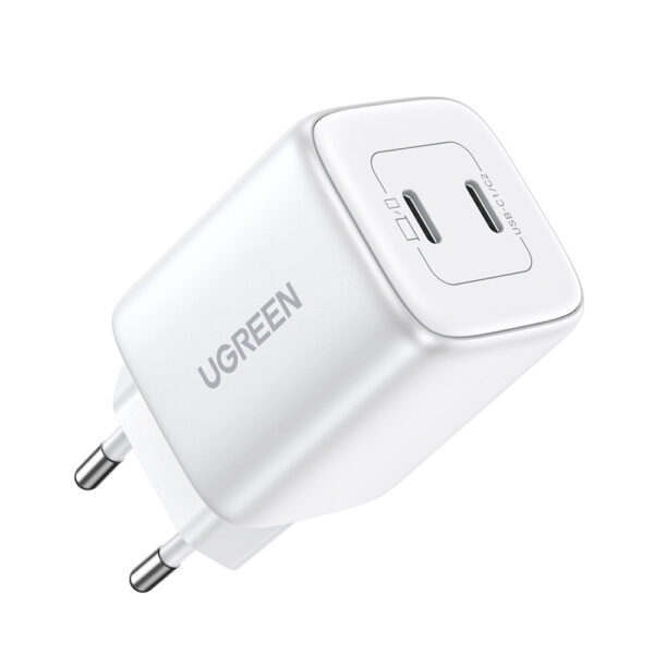 UGREEN 15327 CD294 Nexode 45W Dual USB C PD GaN Fast Charger White 2