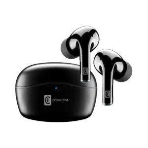 Open Box cellularline BTVIVIDTWSK VIVID Call+Sound Active Noise Cancelling Wireless Headset (Black)