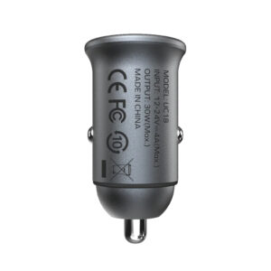 momax UC18E MoVe 30W Dual Port Car Charger Grey 3