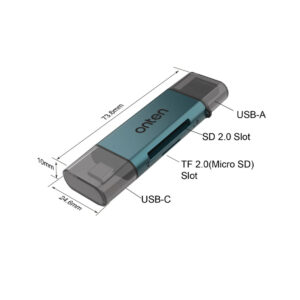 Onten OTN CR532 2 in 2 USB A to Card Reader