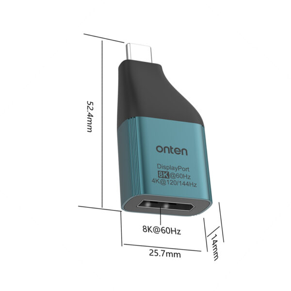 Onten OTN UC103 USB C to DisplayPort Support 8K@60H 4K@120Hz