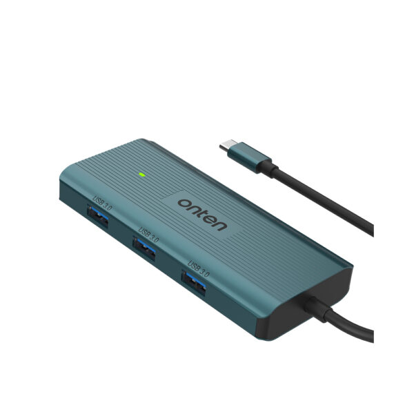 Onten OTN UC961 9 in 1 USB C 1xUSB C 3xUSB A3.0 1xHDTV 4K 30Hz 1xRJ45 Gigabit 1xSD3.0 TF3.0 1x 3.mm Jack 3