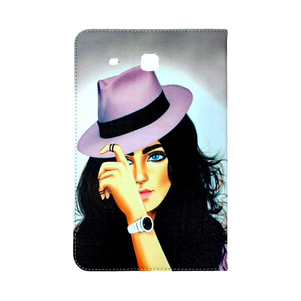 SAMSUNG TAB E T560 Di Lian Disney Flip Case Girl With Hat 1