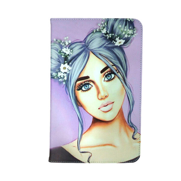 SAMSUNG TAB E T560 Di Lian Disney Flip Case Girl With White Hair