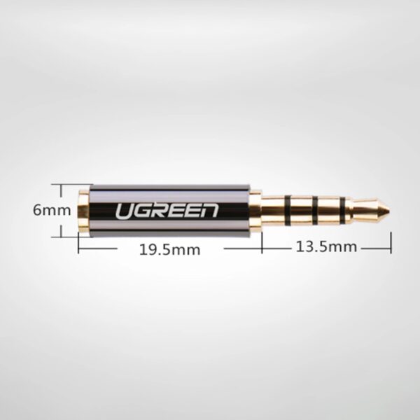 UGREEN 20502 3.5mm Male to 2.5mm Female Adapter Space Grey 3