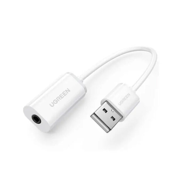 UGREEN 30712 USB External Stereo Sound Adapter White 2