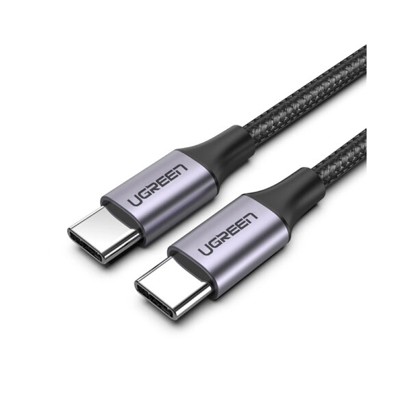 UGREEN 50751 US161 USB C M to USB C M 3.2 Gen1 5Gbps 100W 4K 60Hz 1.5m Charging Sync Cable Grey