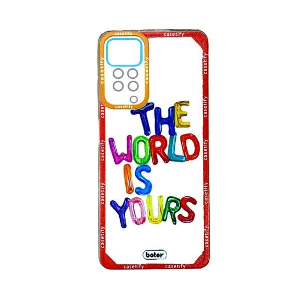 Xiaomi Mi Note11Pro- boter All-Round Protection Back Case -The World is yours