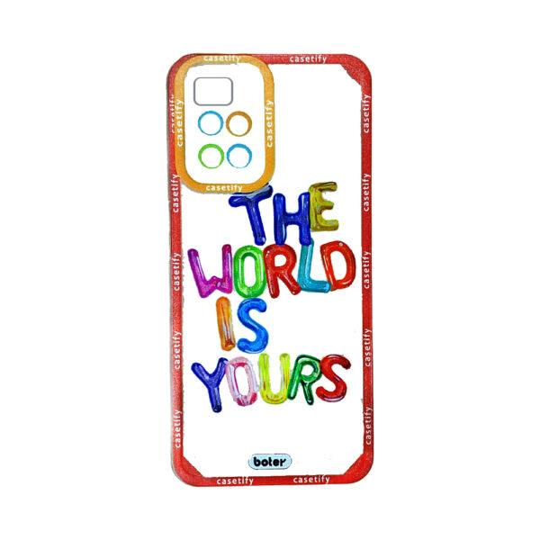 Xiaomi Mi10- boter All-Round Protection Back Case -The World is yours