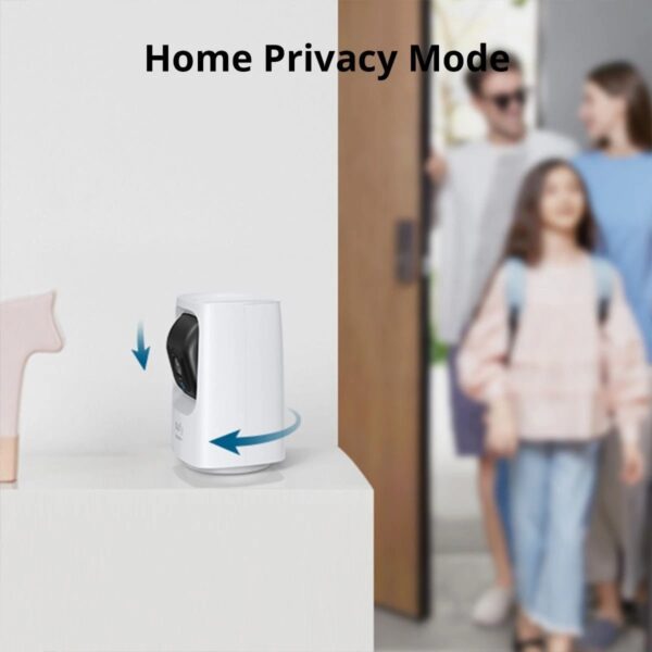 eufy T8414G21 Indoor Security Camera with Pan and Tilt Movement and 2K Resolution White 3