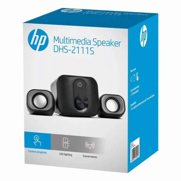 hp DHS-2111S 2B285AA 2.1 Channel 3.5mm Multimedia Speaker -Black