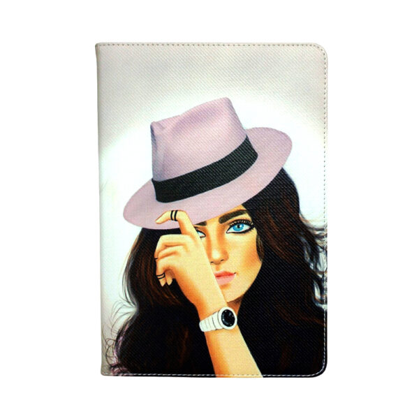 HUAWEI MediaPad T5- Di-Lian Flip Case -Girl With Hat