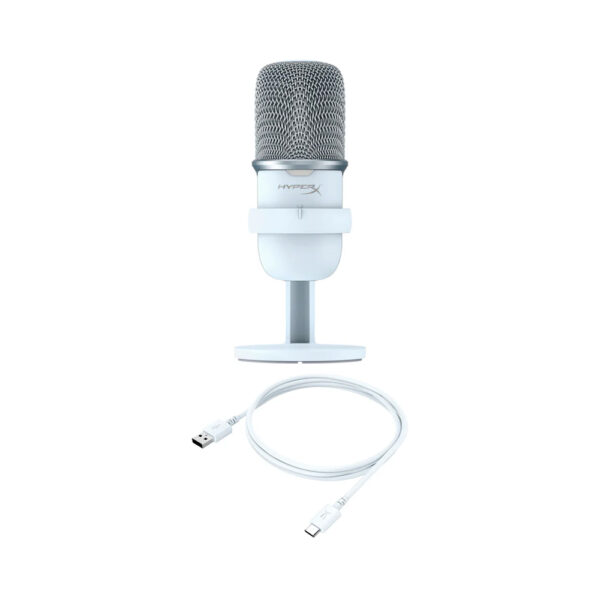 HYPERX 519T2AA SOLOCAST Hi Res 24bit 96kHz Compact amp Flexible USB A Microphone White4