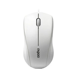 RAPOO N1200 Silent Wired Optical Mouse White