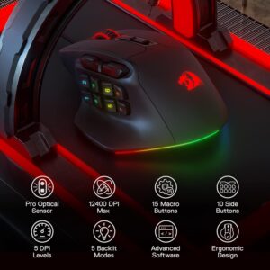 REDRAGON AATROX GAMING MOUSE M811 RGB 4