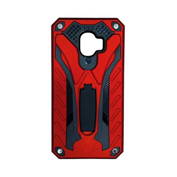 SAMSUNG GrandPrimePro IRON MAN KICKSTAND Back Case Red