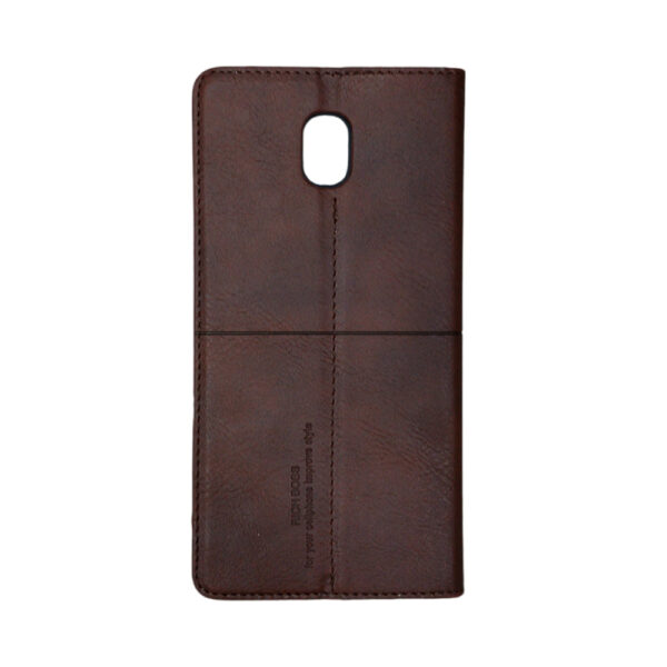 SAMSUNG J5Pro RICH BOSS Flip Case Dark Brown 2