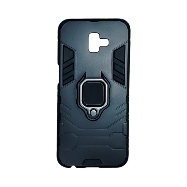 SAMSUNG J6Plus2018 IRON MAN RING Back Case Black