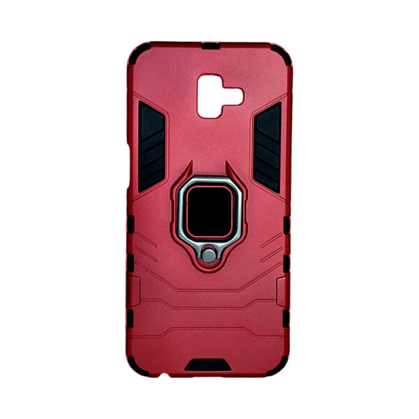 SAMSUNG J6Plus2018 IRON MAN RING Back Case Red