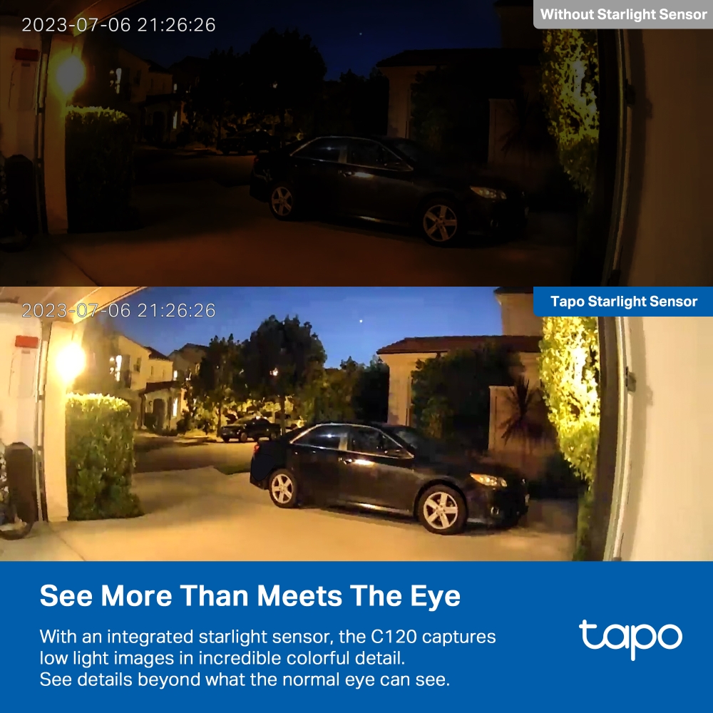 TP Link Tapo C120 2K QHD Home Security Wi Fi Camera 3