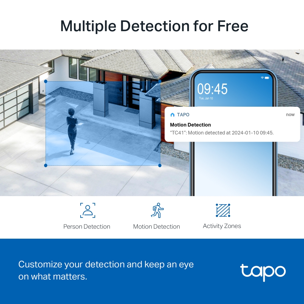 TP Link Tapo TC41 2K Outdoor Security Wi Fi Camera 6