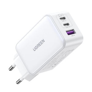 UGREEN 15334 CD244 Nexode 3-Port (2xUSB-C + 1xUSB-A) 65W GaN Fast Charger -White