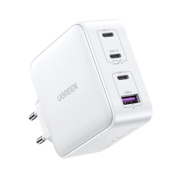 UGREEN 15337 CD226 Nexode 4 Port 3xUSB C 1xUSB A 100W PD GaN Fast Charger White2