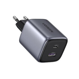 UGREEN 15339 CD350 Nexode 2 Port 1xUSB C 1xUSB A 35W GaN Fast Charger Space Grey 1