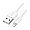 UGREEN 20730 USB A to Lightning 2.4A Charging Cable 2m White 1