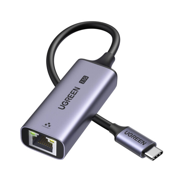 UGREEN 25052 CM648 USB C to RJ45 2.5G Ethernet Adapter Space Grey