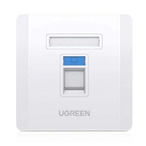 UGREEN 80180 NW144 Single Port Wall Plate 1Pc White