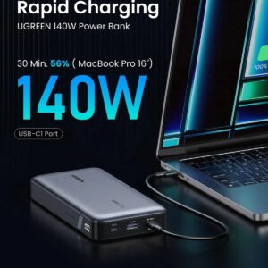 UGREEN 90597A PB205 145W 25000mAh Two-Way Fast Charging Power Bank -Space Grey