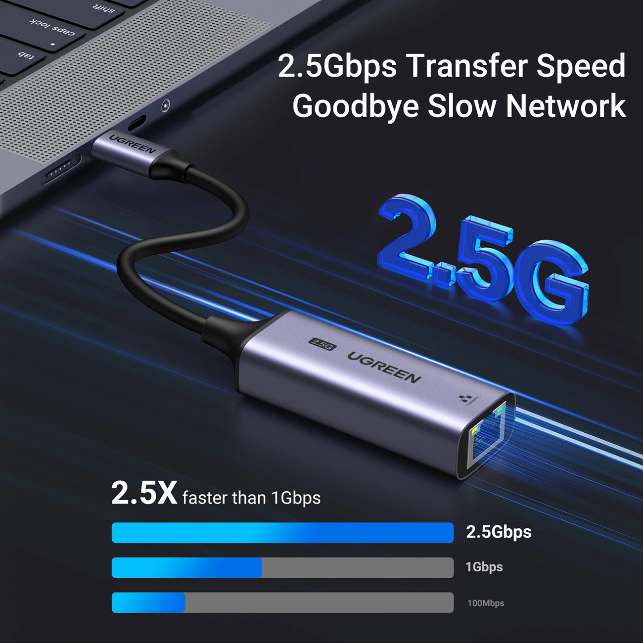 eng pl Ugreen CM648 USB C to RJ45 Ethernet 2 5G adapter gray 159940 9