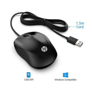 hp 1000 Wired Mouse 4QM14AA#ABB -Black (3)